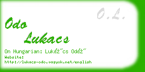 odo lukacs business card